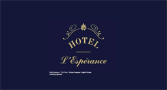 Desktop Screenshot of hotel-esperance-paris.com