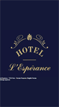 Mobile Screenshot of hotel-esperance-paris.com